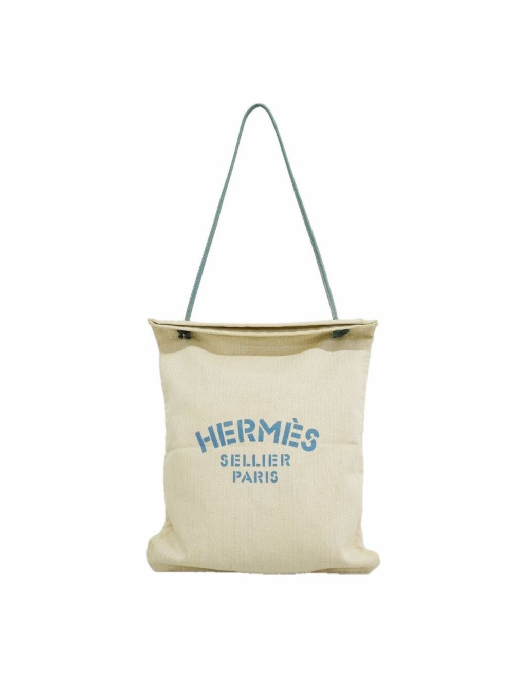 Hermes Shoulder Bag Aline Toile Chevron Blue Gold